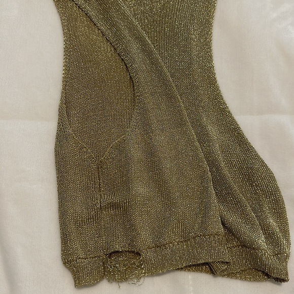 NWOT RARE FP Kimmi Shine Crop in Gold Size S - Picture 14 of 14